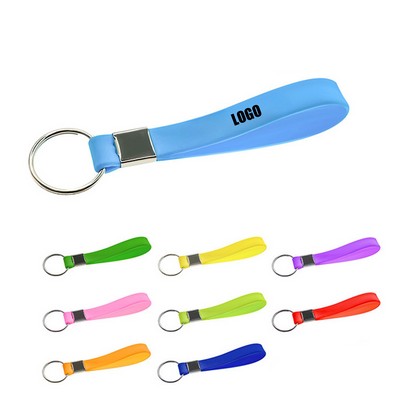 Silicone Wristband With Keychain