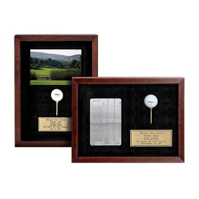 Mahogany Framed Scorecard 11"x15" Golf