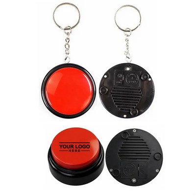 Voice Recording Keychain with Sound Button and Talk Feature