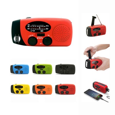 Power Bank With LED Flashlight And Weather Radio