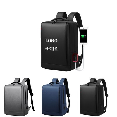 Large Capacity Stylish Laptop Bag With Usb Charging Port