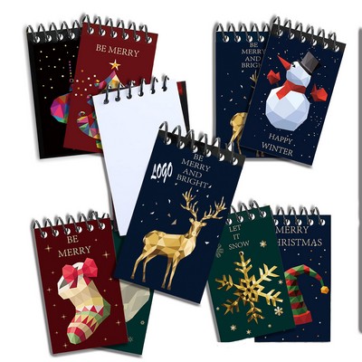 8Pcs Christmas Mini Notebook