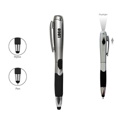 LED Flashlight Pen With Stylus