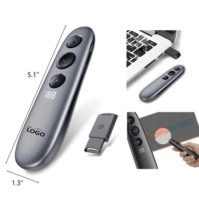 Mouse Function USB Rechargeable Powerpoint Wireless Highlighting Magnify Presenter Digital Pointer