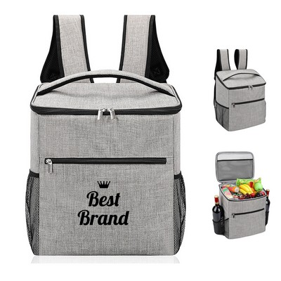 Large Capacity Lunch Cooler Backpack with Front Pocket