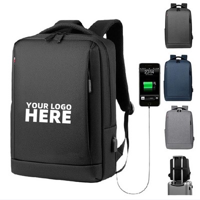 Laptop Backpack with USB Charging Port for Business