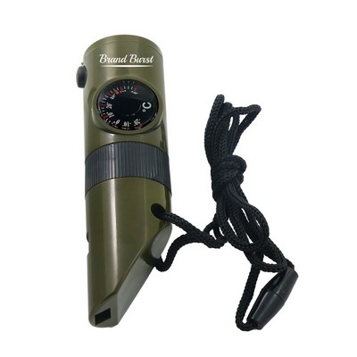 3-in-1 Emergency Whistles With Compass And Thermometer