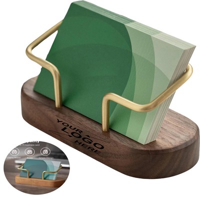 Wooden Business Card Holder for Desk