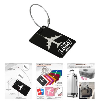 Flight Metal Boarding Luggage Card Tag