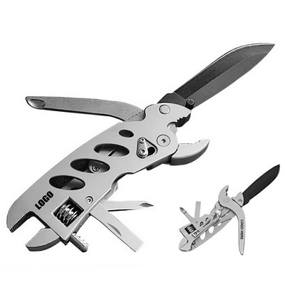 Wrench Pliers Knife w/Multi Screwdriver