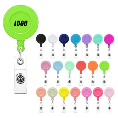 Highly Elastic Clear Retractable Swivel Id Badge Holder