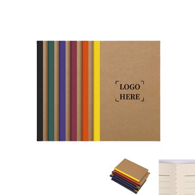 A5 Size Kraft Notebooks - Lined Paper