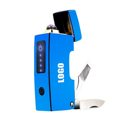 Compact Lighter with Knife and Multi-Tool Pointer for Emergencies