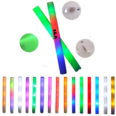 16" Colorful LED Light Up Soft Foam Baton