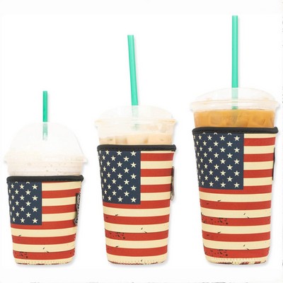 Full Color Sublimation Neoprene Iced Coffee Sleeve.16-18 OZ