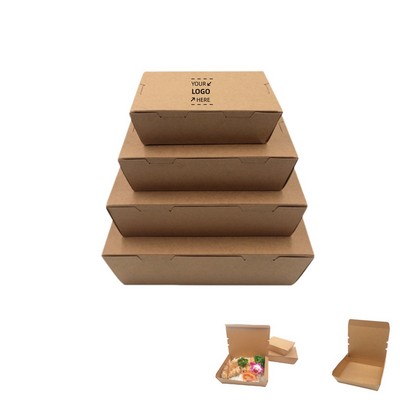 Biodegradable Kraft Paper Food Take Out Box Pizza Boxes