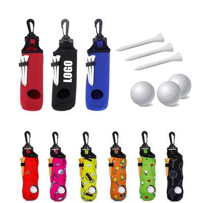 Neoprene Golf Ball Bag with Clip