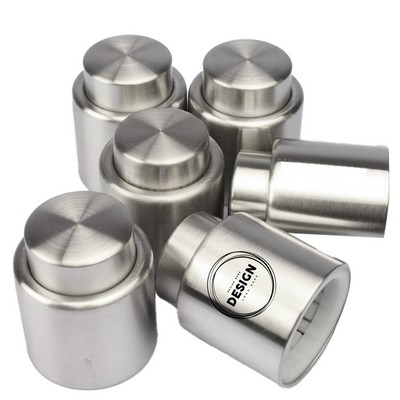 Stainless Steel 2-in-1 Vacuum Wine Stopper