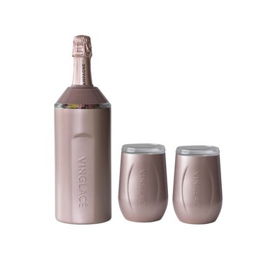 Wine Gift Set Rose Gold