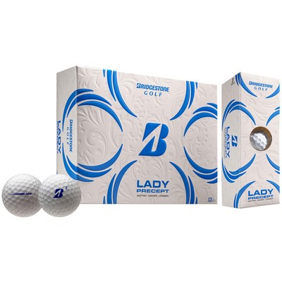 Bridgestone Lady Precept White Golf Balls - 1 Dozen