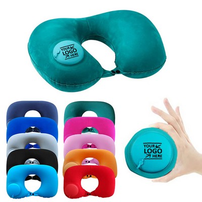 U-Shaped Inflatable Travel Pillow