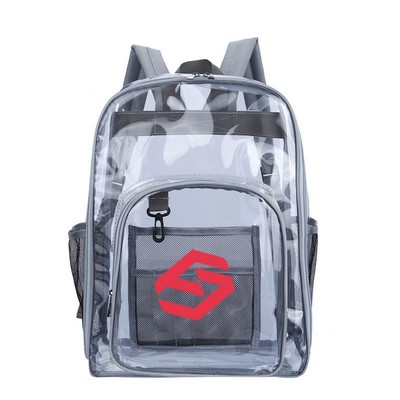 Small PVC Transparent School Backpack With Water-Resistant