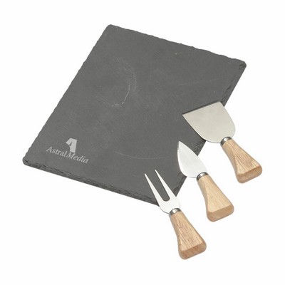 Maitre d' Slate Cheese Set - 4pc