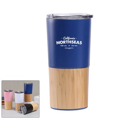 20 Oz Vacuum Insulated Bamboo Tumbler