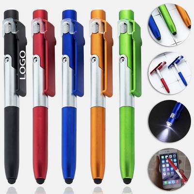 4-in-1 Led Phone Stand Stylus Ballpoint Pen