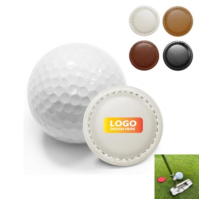 Magnetic Leather Golf Ball Markers