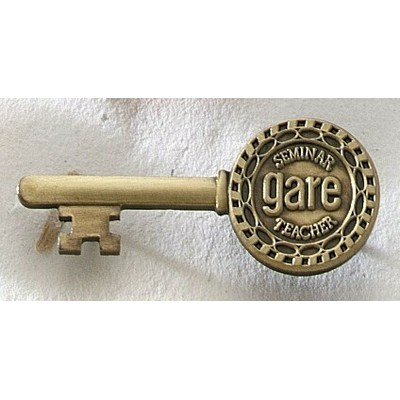 Economical Antique finish Brass Lapel Pin (Up to 1 1/4")