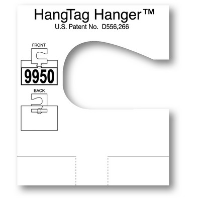 Card Stock Hang Tag Hanger™ Patented Adapter