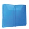 Translucent Blue Economy Pocket File w/1" Expansion