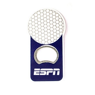 Golf Ball Shape Bottle Opener w/Magnet