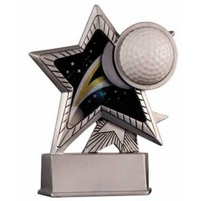 Golf Motion Star Resin - 6" Tall