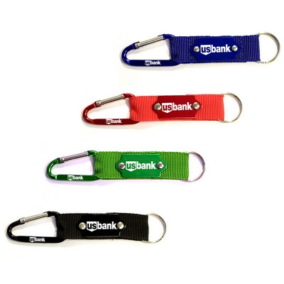 5cm Carabiner w/Strap & Metal Plate