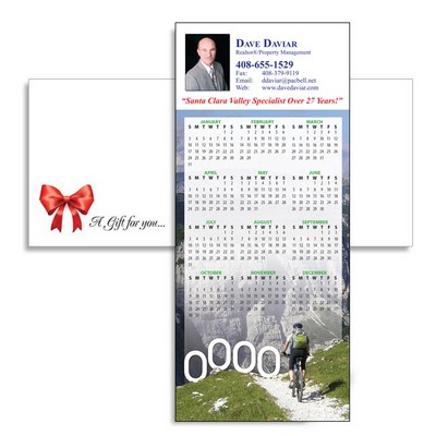 Magnetic Calendar with Envelope - Mountain Bike