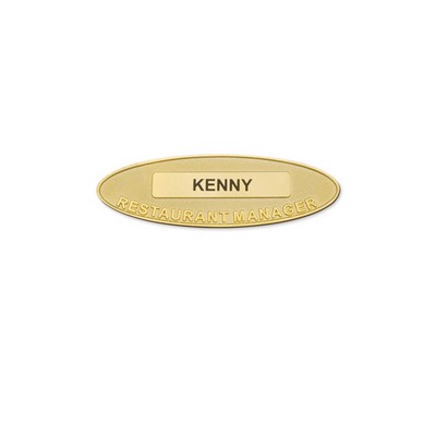 Custom Oval Name tag (1.5 x 1 in)