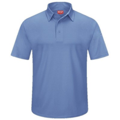 Red Kap™ Short Sleeve Performance Knit® Flex Series-Pro Polo Shirt - Medium Blue