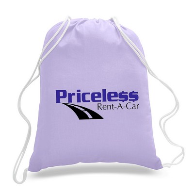 Drawstring Tote Backpack---Lavender Purple