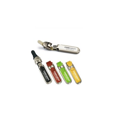 512 MB Colorful Leather and Metal USB Flashdrive