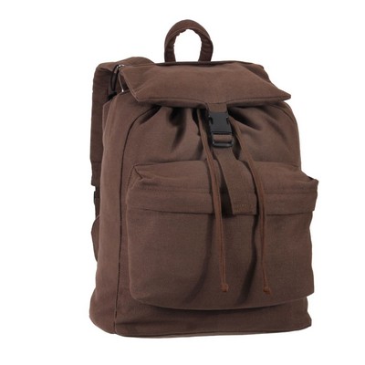 Brown Canvas Day Pack