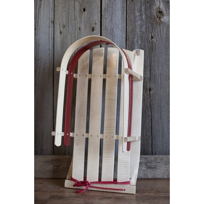 Wooden Baby Sled with Steel Runners