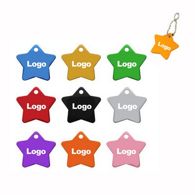 Star Shape Metal Pet ID Tags