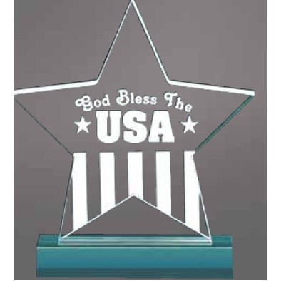 Medium Jade Acrylic Star Award