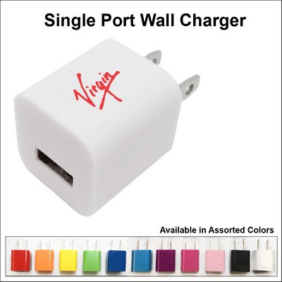 Single Port USB Wall Charger - White