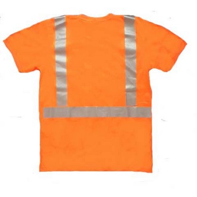 Ansi Class 2 Micro Mesh Hi-Viz Orange Tshirt