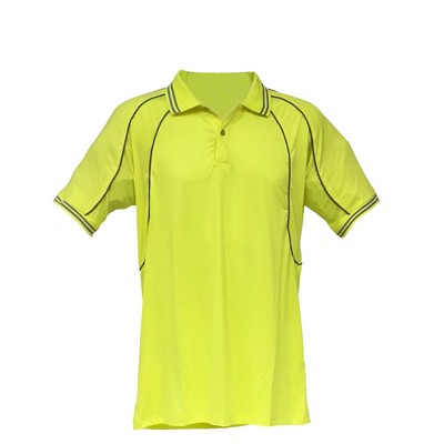 High Visibility Reflective Piping Polo Shirt