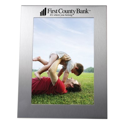 Aluminum Picture Photo Frame Holds 5" X 7" Photograph