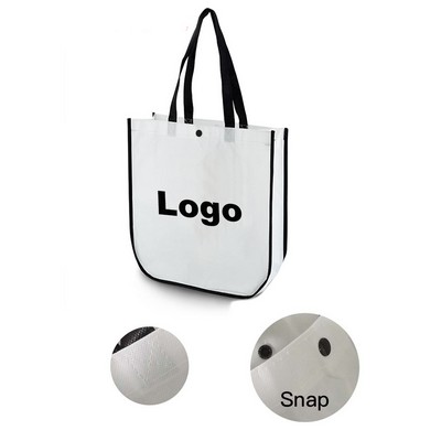 Arc Bottom Laminated Non-Woven Shopping Tote Bag